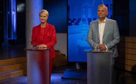 Vor Landtagswahl - Mecklenburg-Vorpommern: SPD-Kandidatin Schwesig und AfD-Kandidat Holm diskutieren in TV-Duell